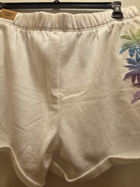 PINK Victoria's Secret White Drawstring Lounge Shorts